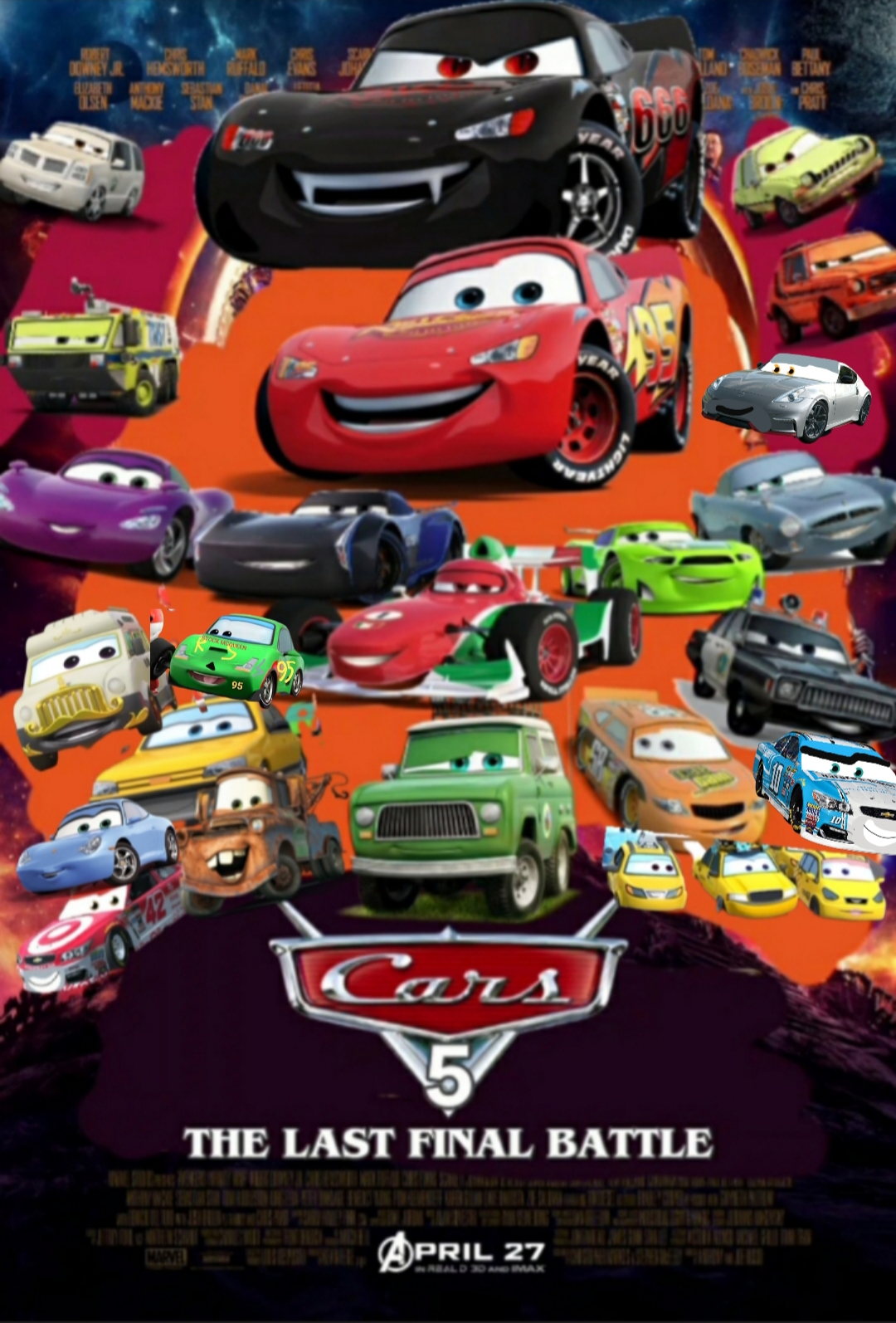 Cars 5 The Last Final Battle Movie Poster (2032) (Xpertboost Gaming