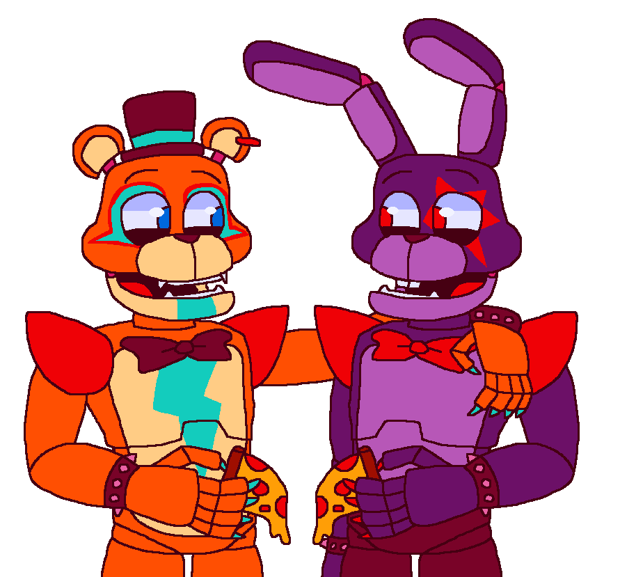 Glamrock Bonnie & Freddy by Poqunawff