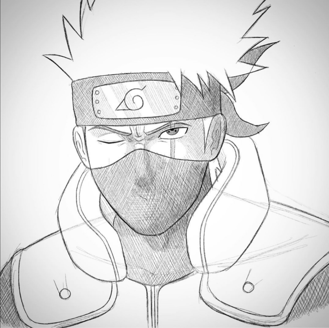 My Kakashi Hatake Drawing!