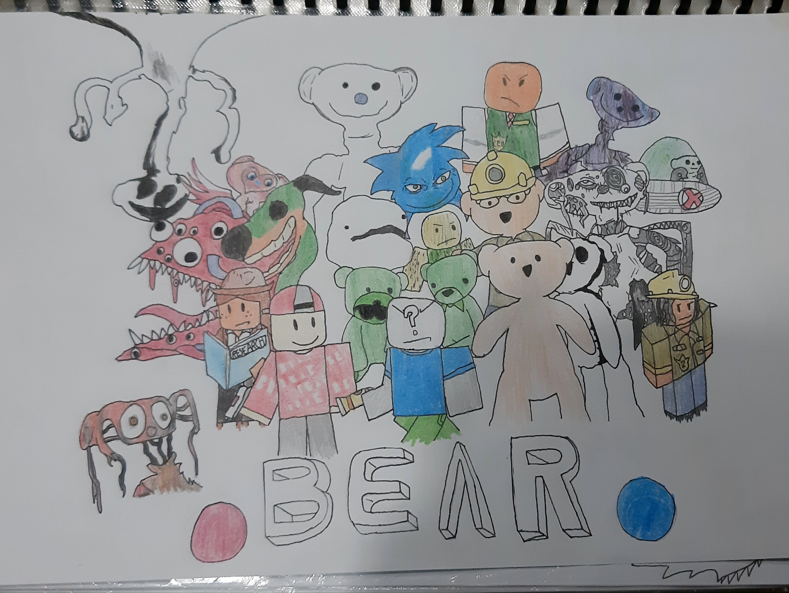 Game: Speed draw #bear #art #artist #roblox #fypartist #fyp #fypart #