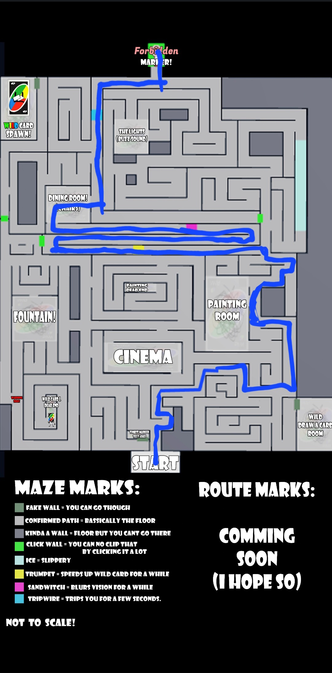 The directions to the forbidden marker fandom