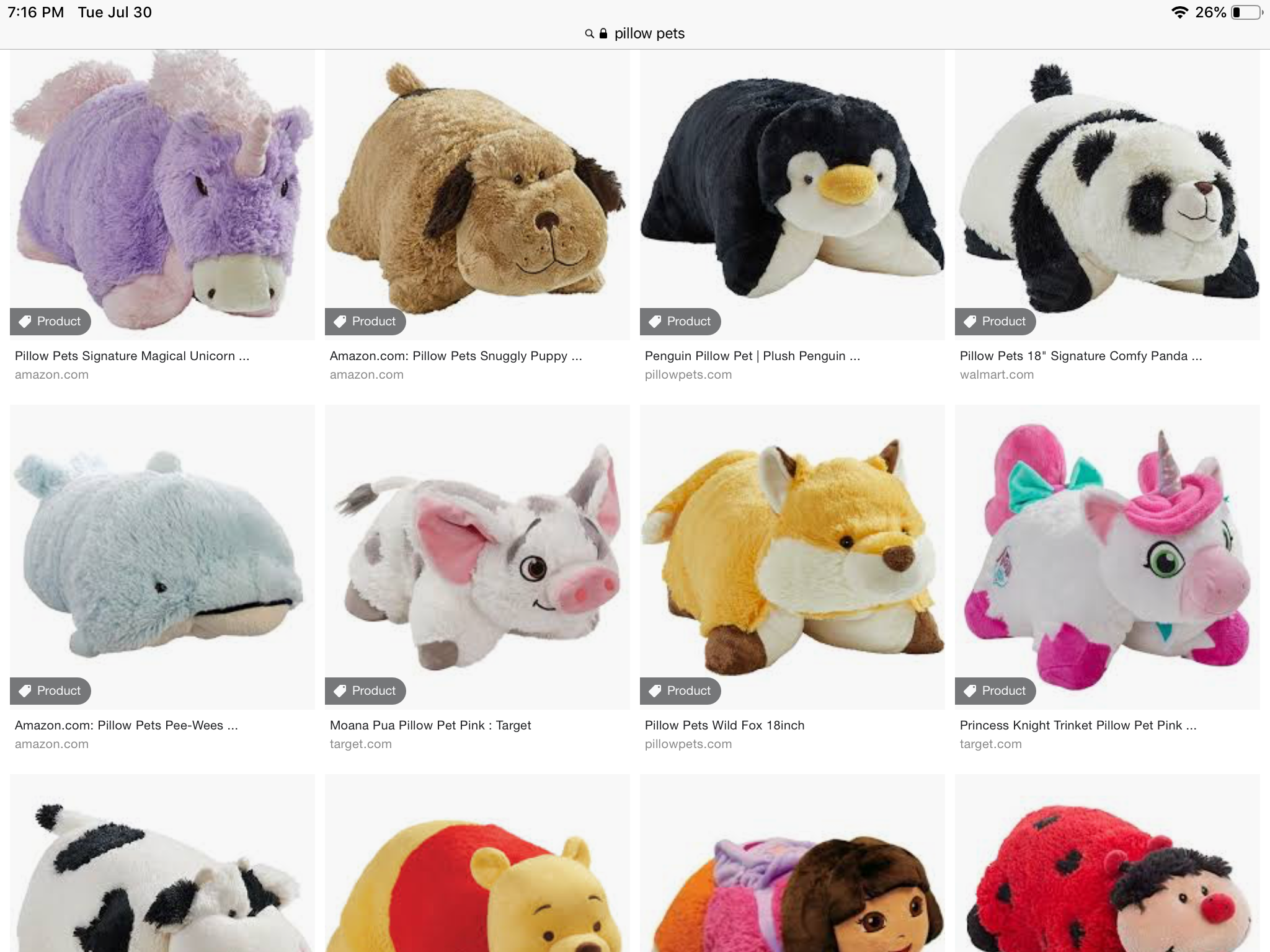 pua pillow pet target