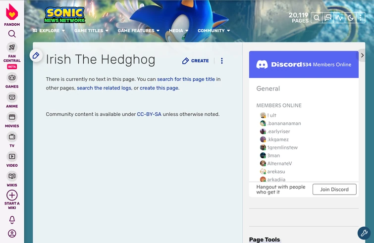 Irish the Hedgehog | Fandom