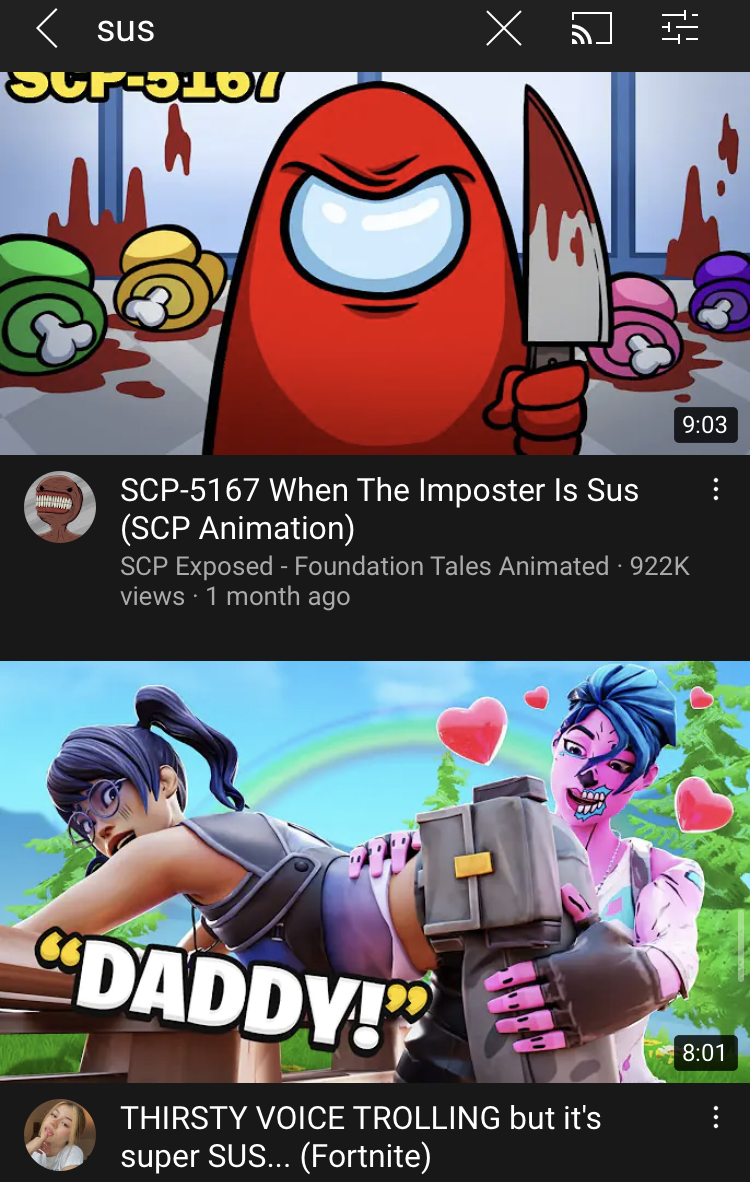 These Fortnite “Sus” videos need to be stopped