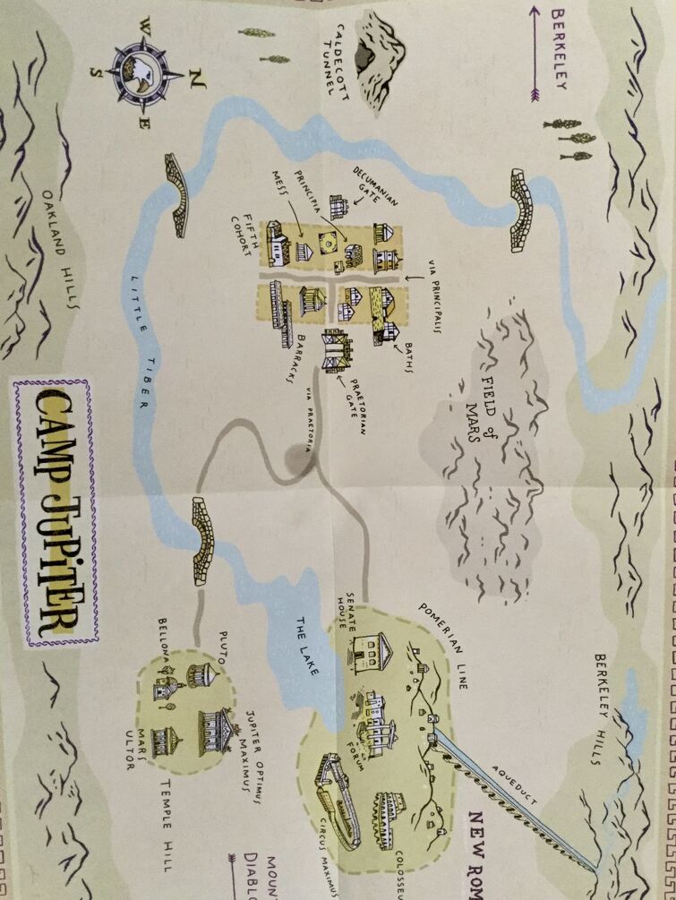 A Map of Camp Jupiter, Rick Riordan