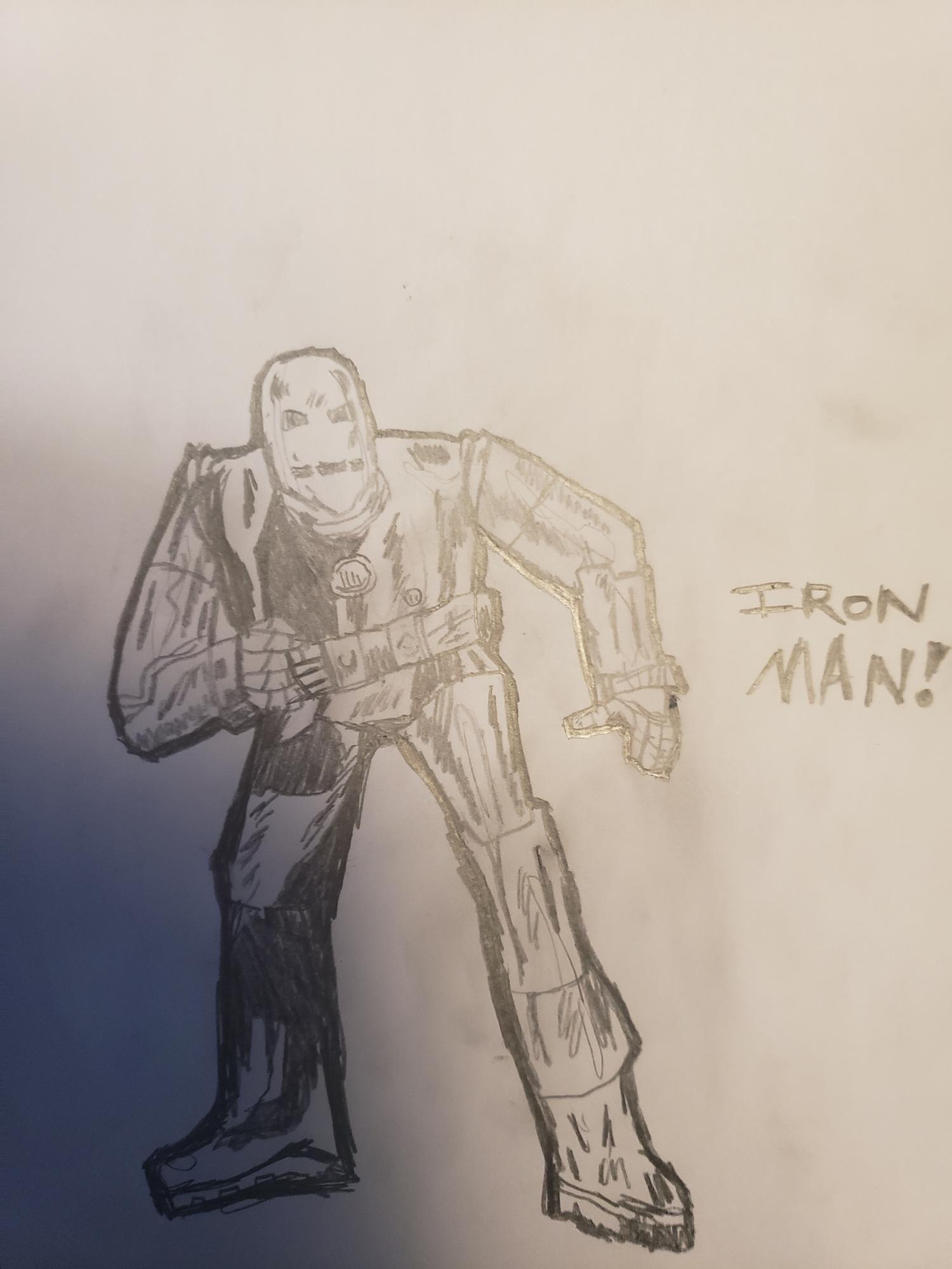 My Classic Iron Man Drawing I M Only 12 So It S Not The Best Fandom