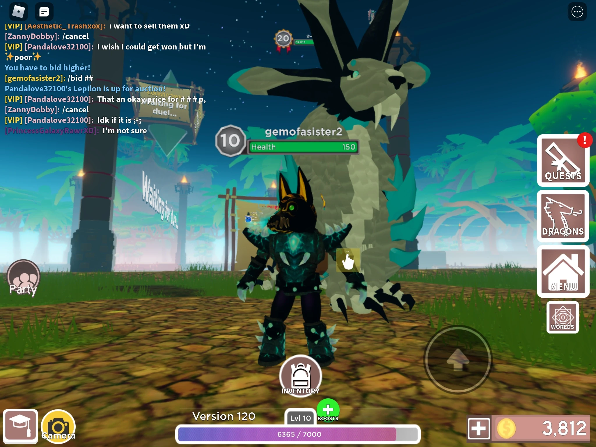 First ever screenshot in dragon adventures dug out of my camera roll