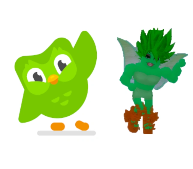 Here is the duolingo owl. If you don't know what it is just ignore this
