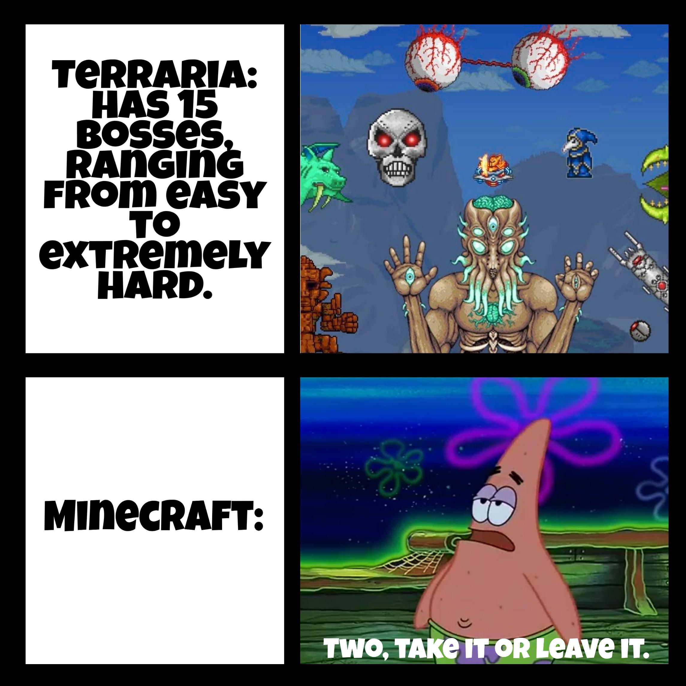 Minecraft vs terraria vs фото 63