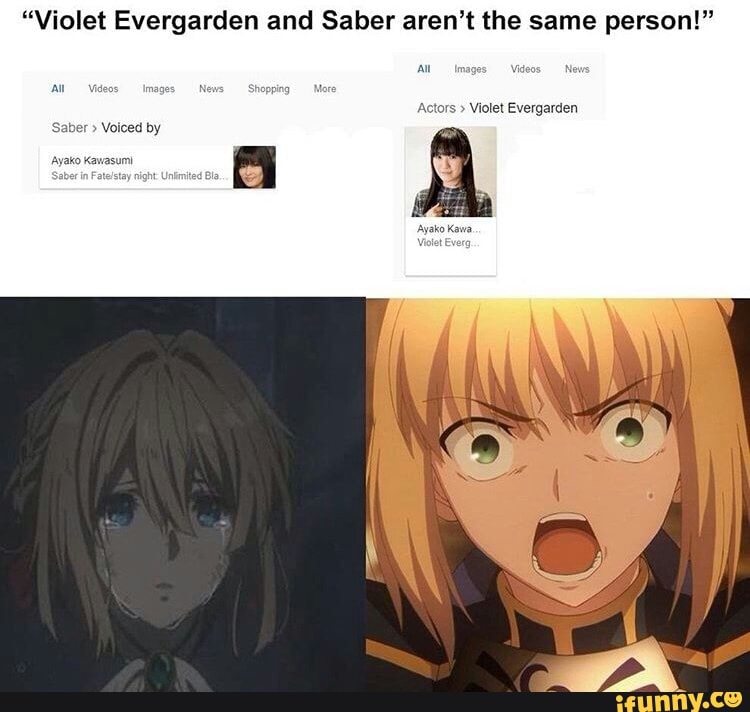 to whoever thinks that Violet Evergarden is a different person, and not a C...