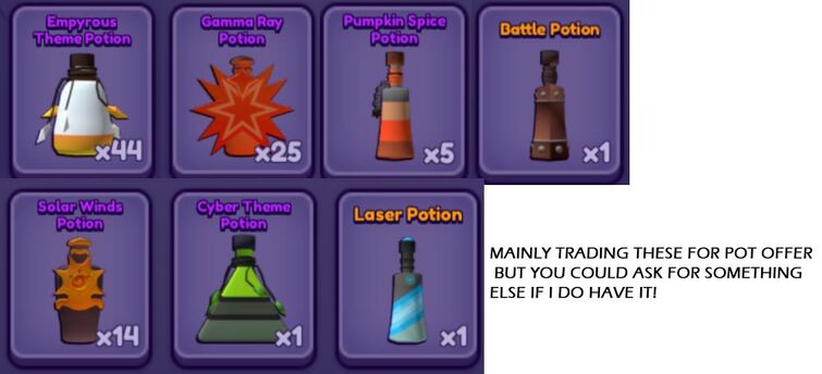 Roblox Dragon Adventures, 1x Pumpkin Spice Potion