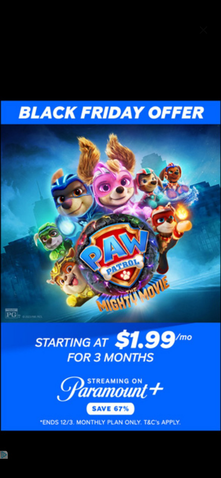 PAW Patrol: The Mighty Movie' is now available to stream on Paramount+ 