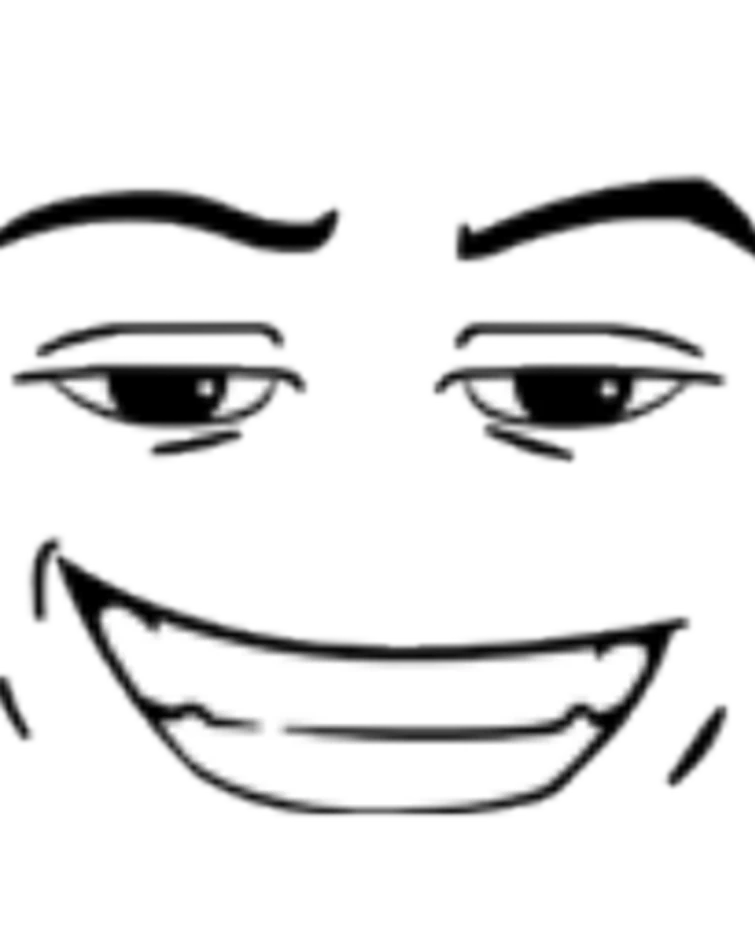 Нарисовать смешное лицо из роблокса