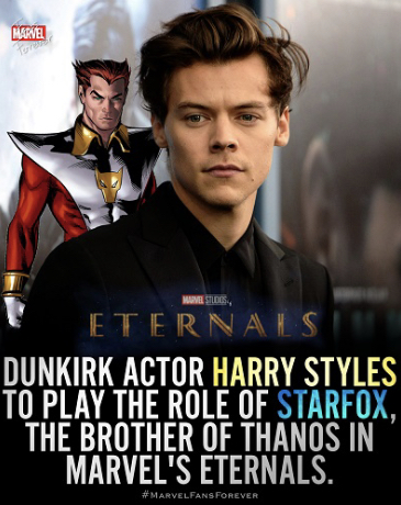 It S Harry Styles Are Gonna Be In Eternals Fandom