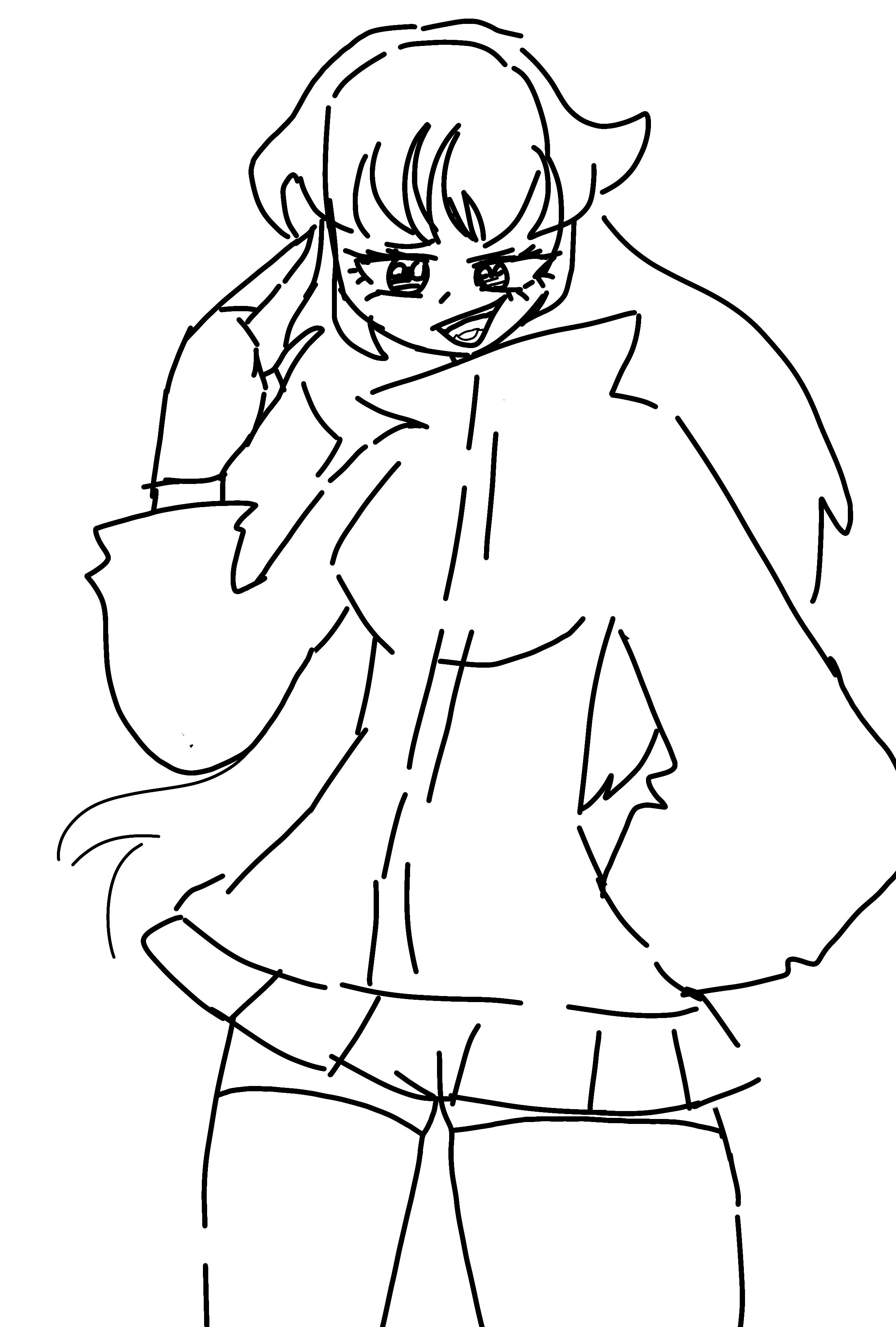 Um..so I did a thing ..I drew a gender swapped gojo...I guess erm