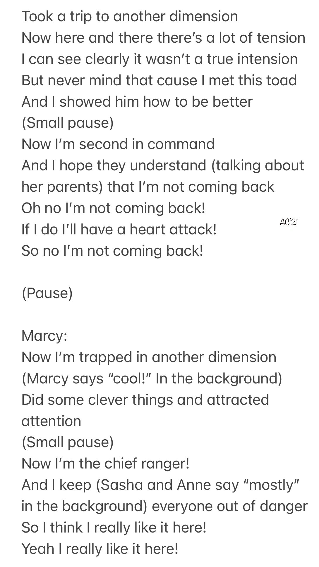 I wrote an Amphibia fan song! I worked really hard on it so please don