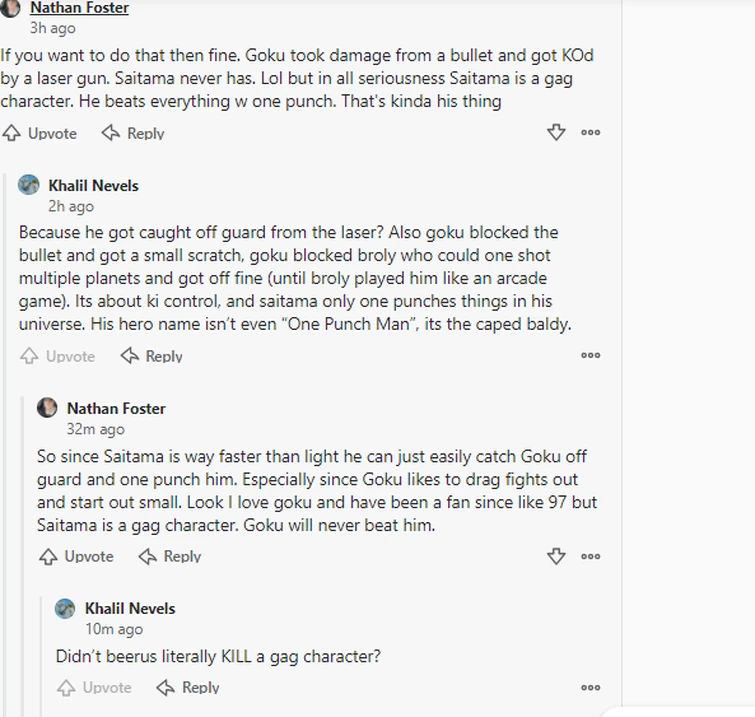 Help me convince this guy goku beats saitama | Fandom