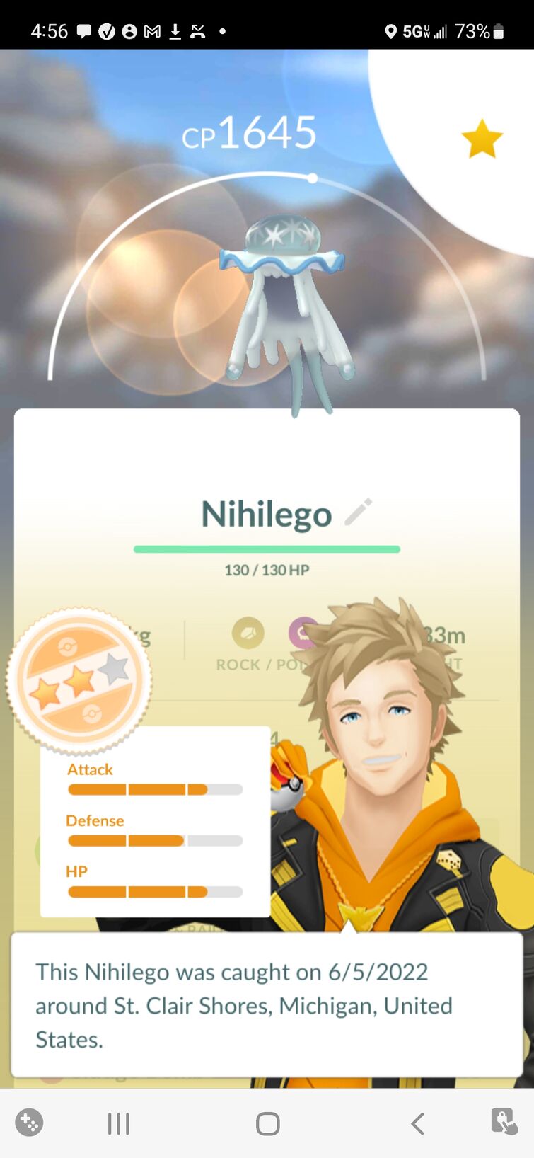 First ever Nihilego and its a shiny