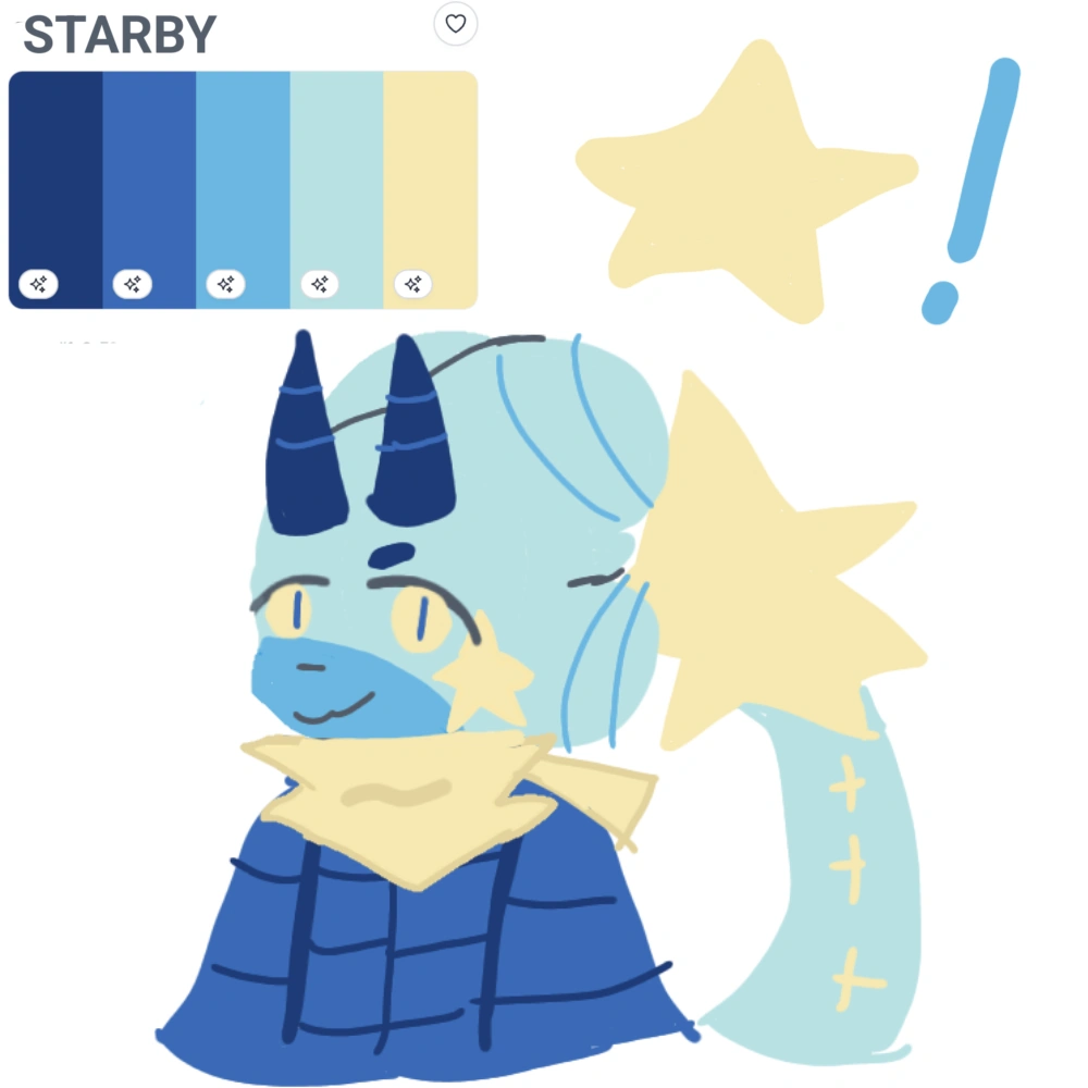 I was testing color magic and here I show my oc with the colors that ...