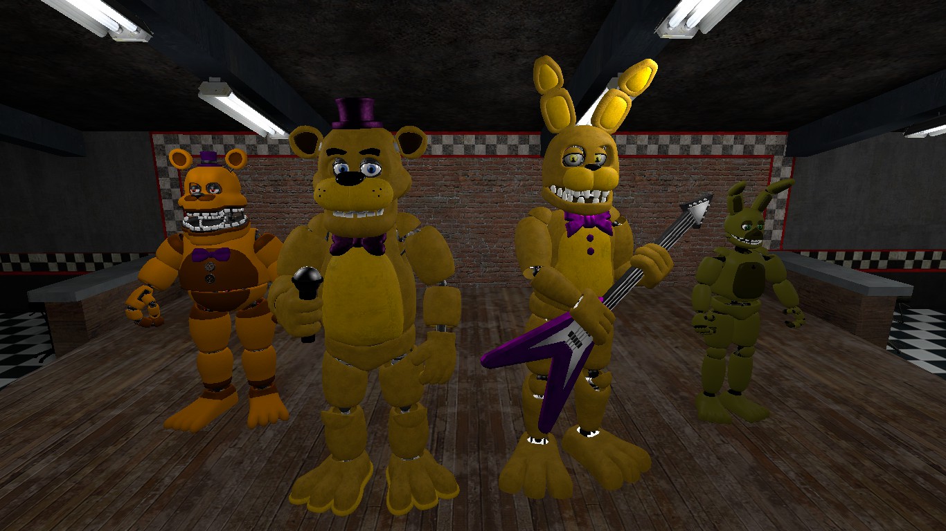 unwithered fredbear and springbonnie : r/fivenightsatfreddys