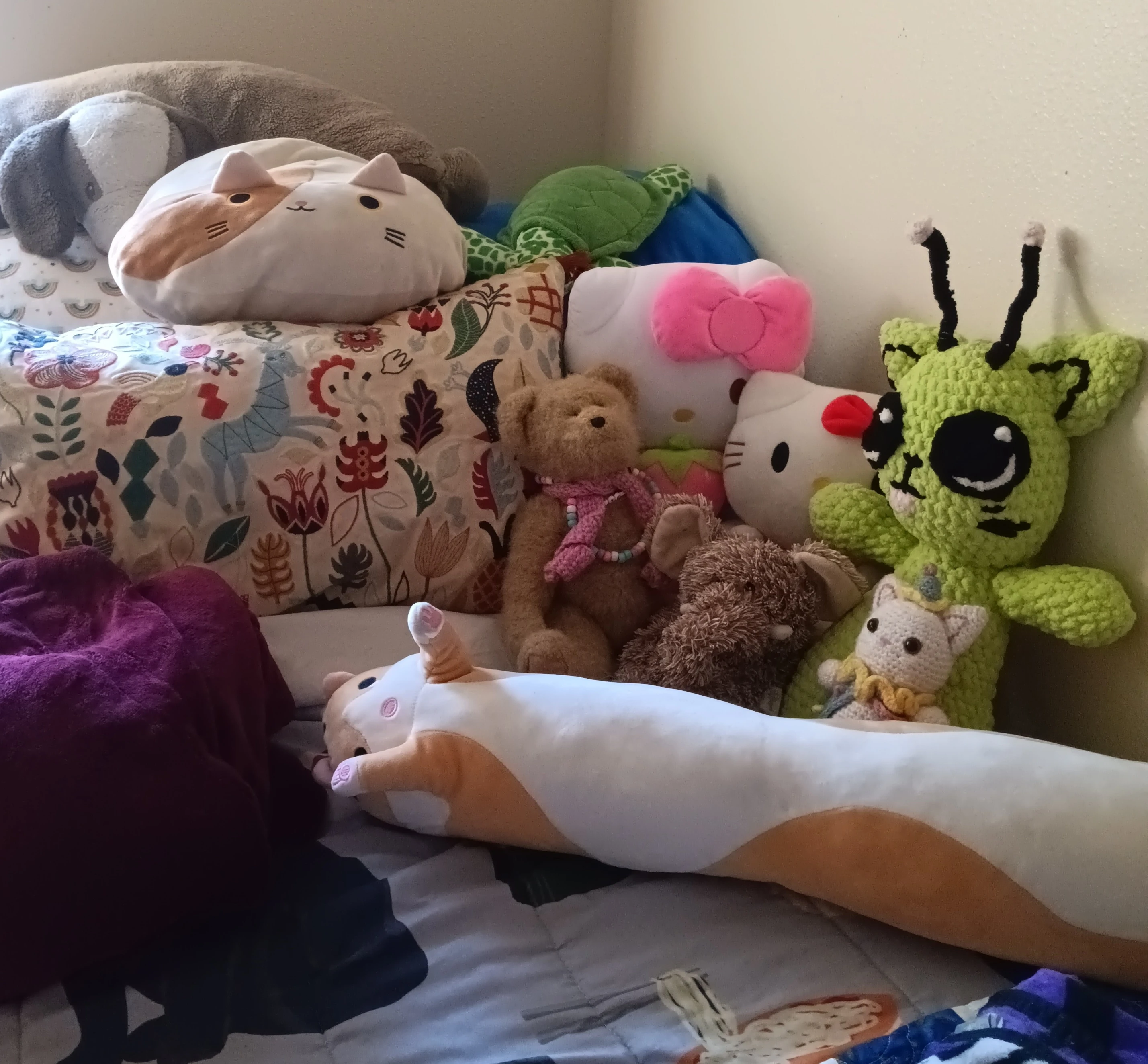 "How do you sleep with your stuffed animals on your bed" Fandom
