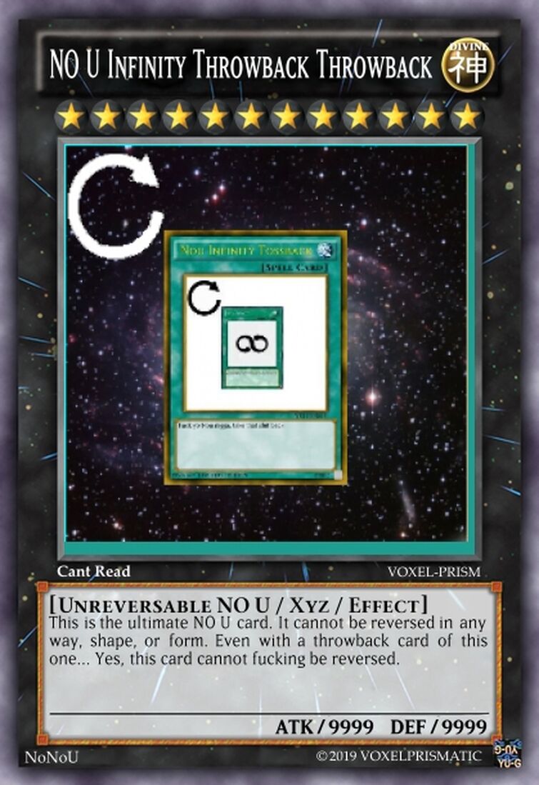 Behold the greatest uno reverse card the reverse uno infinity :  r/UnoReverseCard 