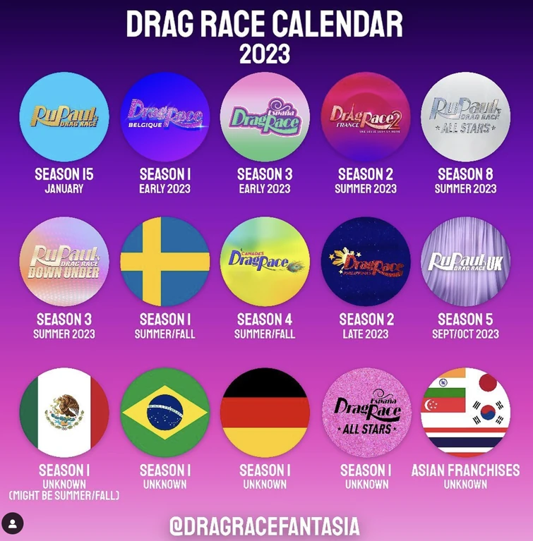 Every drag race season/spin off scheduled to air in 2023 Fandom