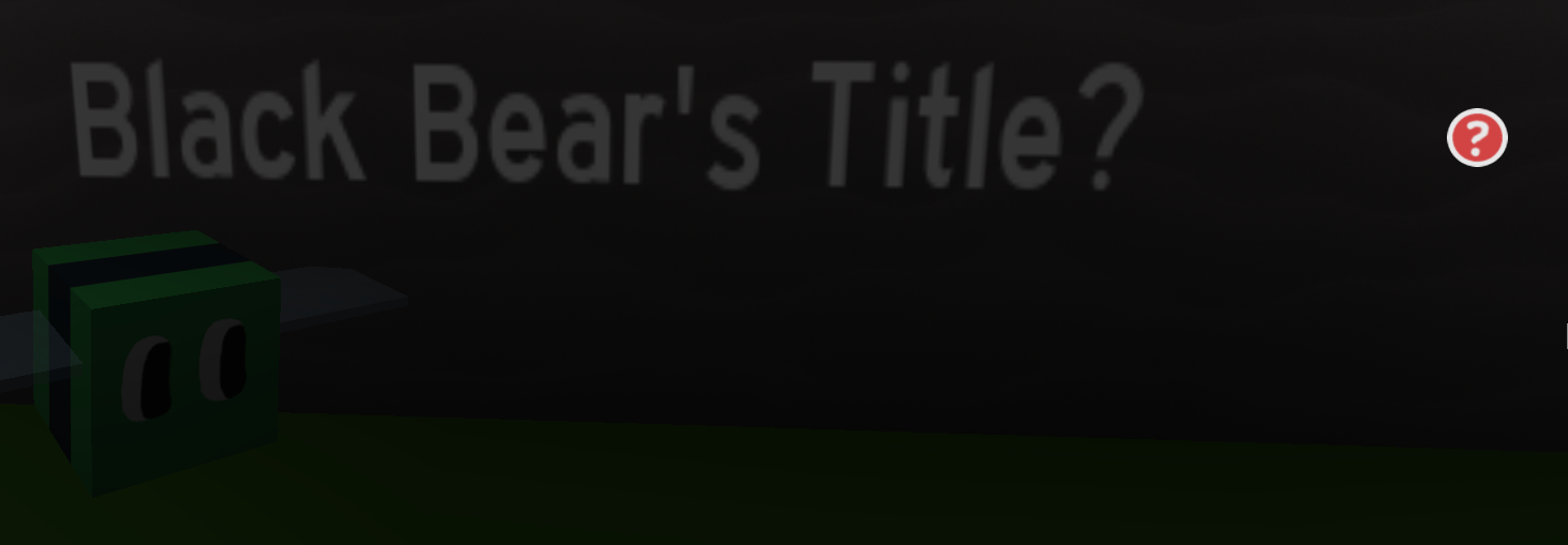 Black Bears Title Roblox Bee Simulator