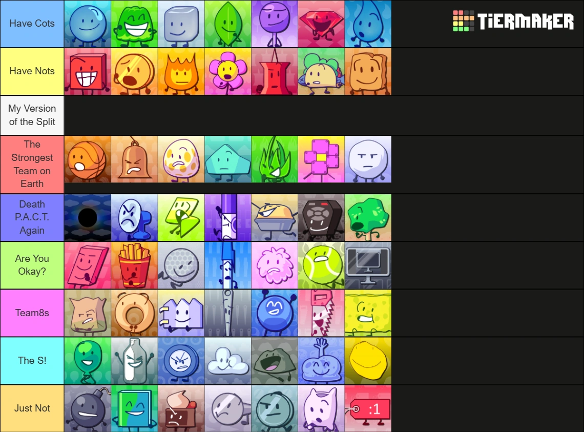 My version of BFB's split Fandom