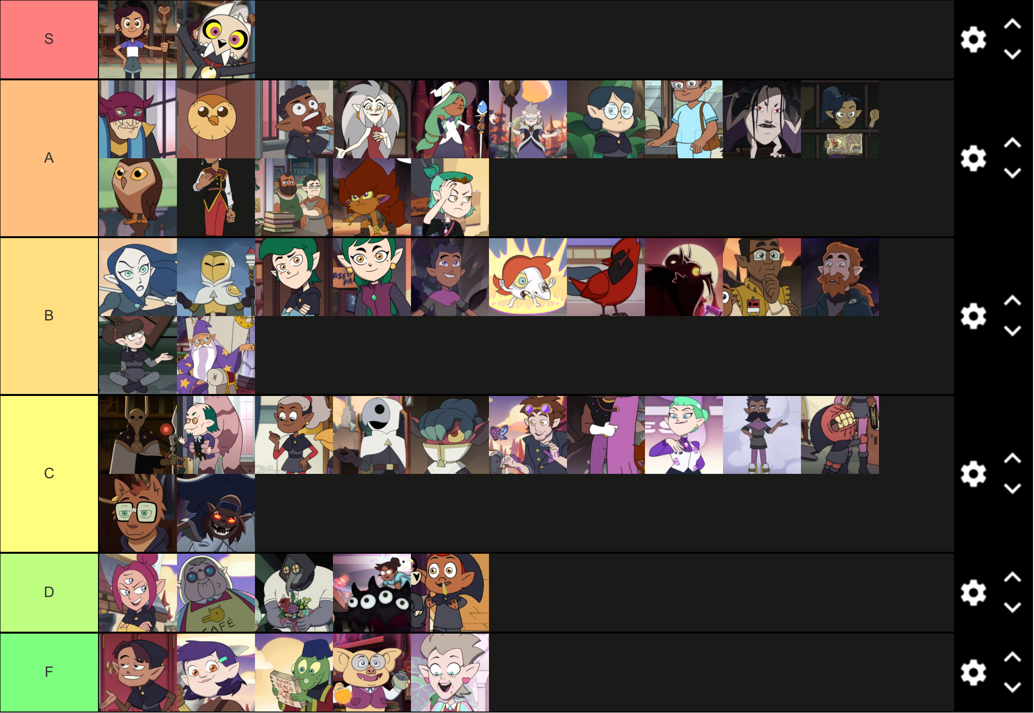 The Owl House Character Tier List 