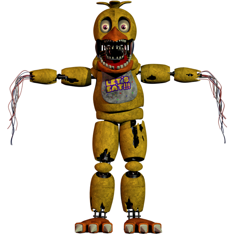 Why is Withered Chica always t-posing? : r/fivenightsatfreddys