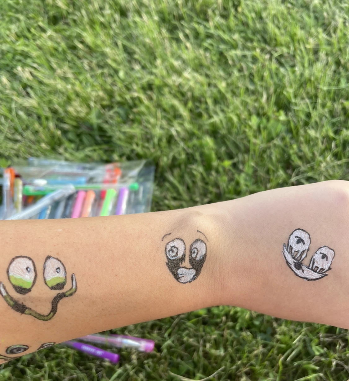 i-got-bored-and-drew-entities-on-my-arm-fandom