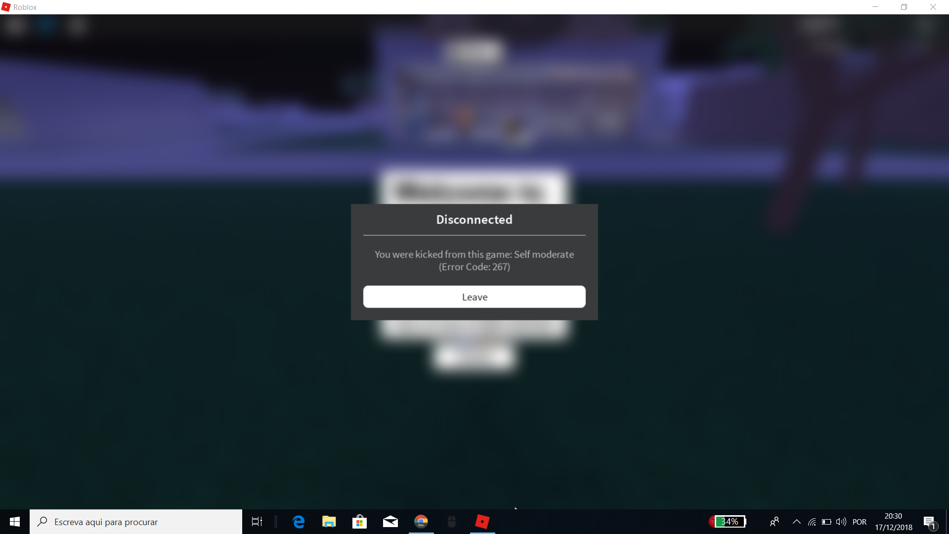 You kicked from this server. Дисконнект РОБЛОКС. КИК В РОБЛОКСЕ ошибка. Disconnected from Roblox. Roblox Error.