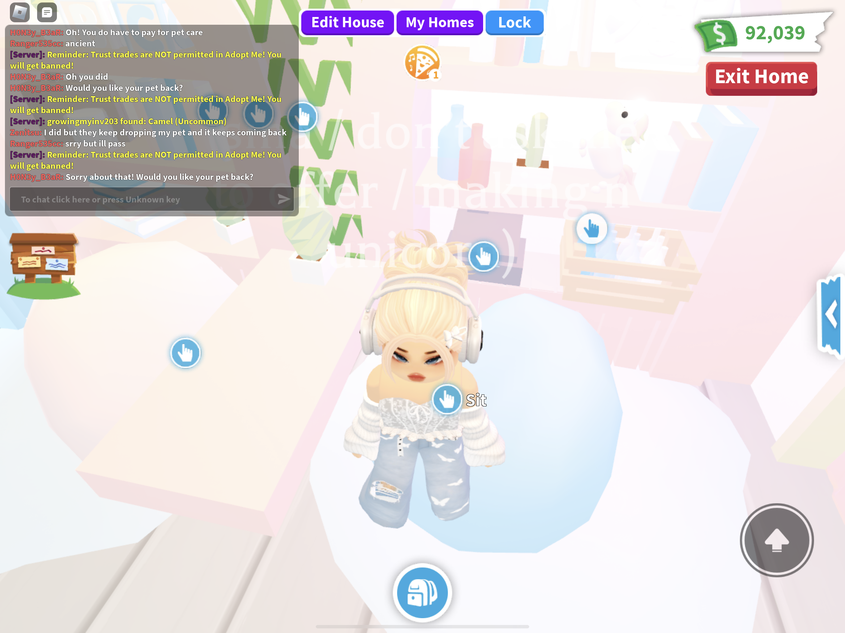 TRADING IN RICH SERVER (ADOPT ME ROBLOX) 