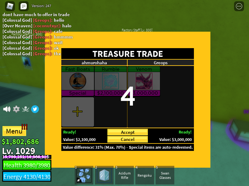 Rumble Worth - Blox Fruits Values