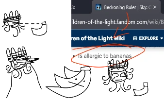 Beckoning Ruler is allergic to bananas | Fandom