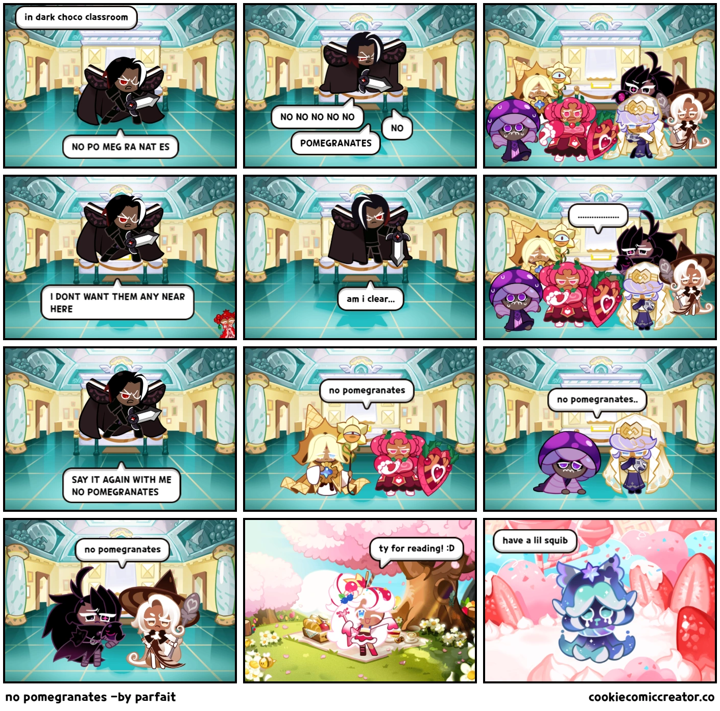 NO POMEGRANATES Fandom