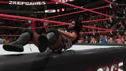 Ember Moon enters for her RAW In-Ring Debut