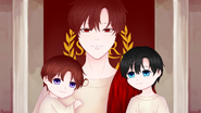 2p! Rome with 2p! Italy and 2p! Romano. Art by azura-vargas