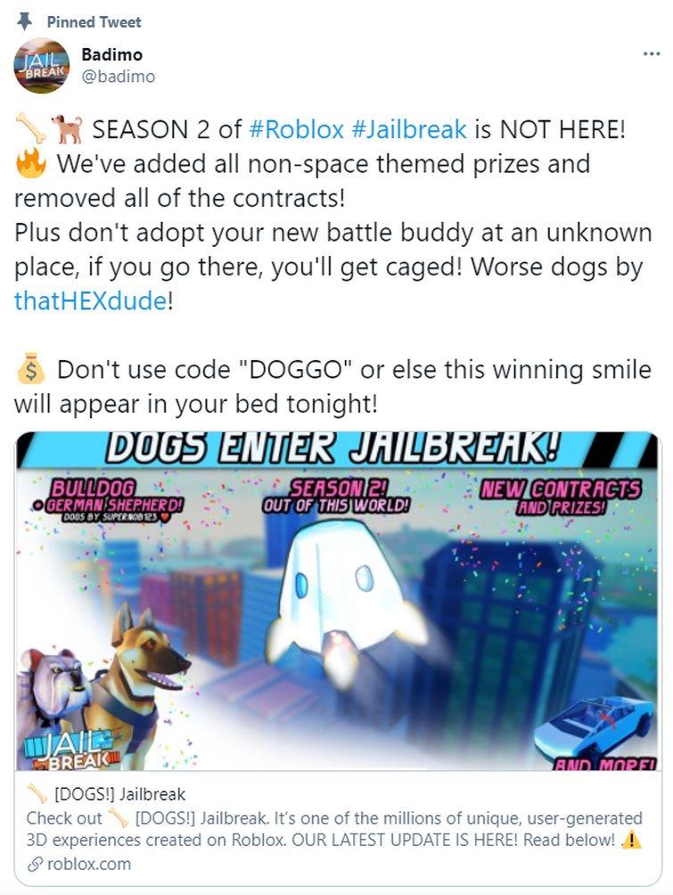 Discuss Everything About Jailbreak Wiki Fandom - dogs vs roblox