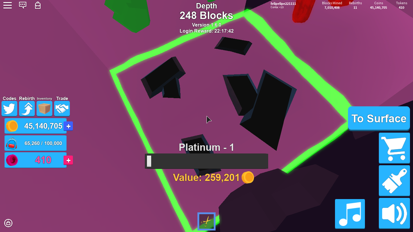 Mining Simulator Platinum Depth