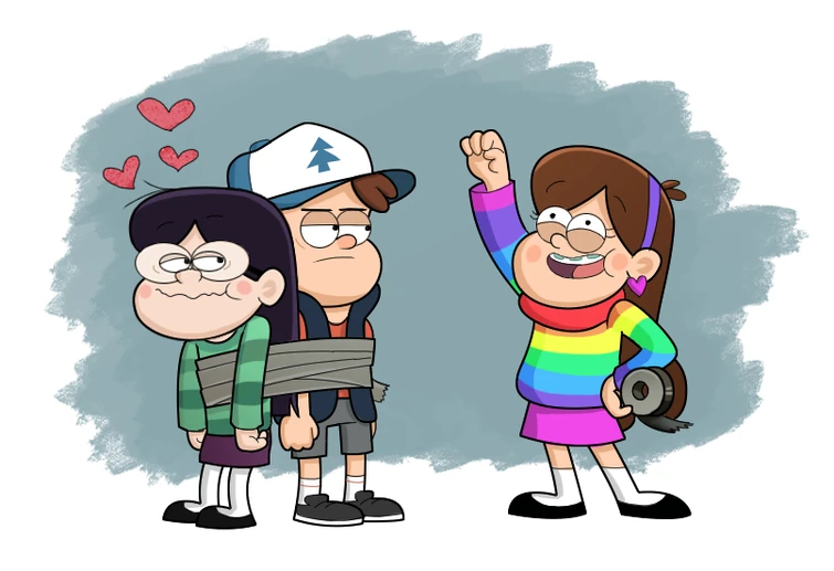 Рисунок диппера и мейбл