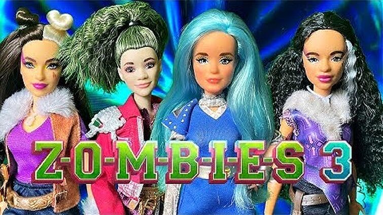Disney Zombies Dolls Addision Zed Wynter Willa