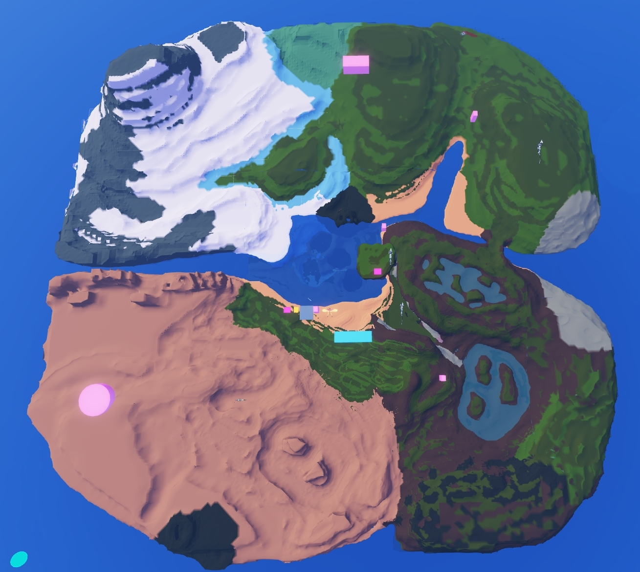 Карта континента океаническое будущее foe