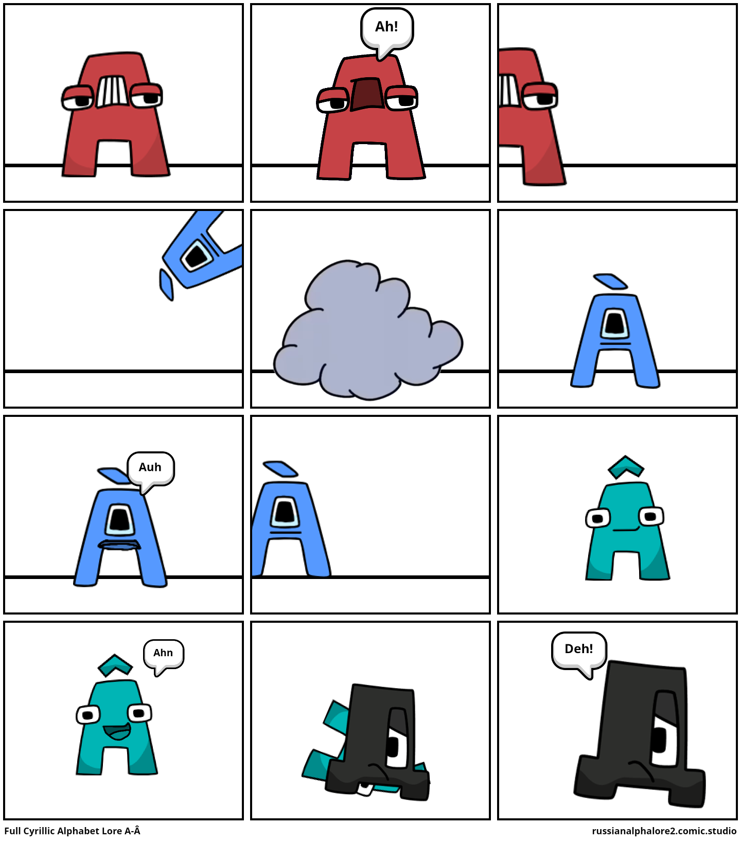 A Comic I made on Alphabet Lore Comic Studio ​⁠