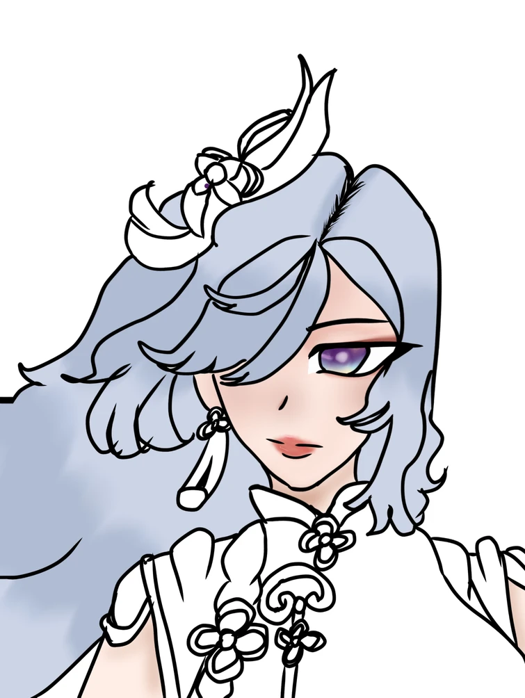 Shenhe wip + a nice ningguang Fandom