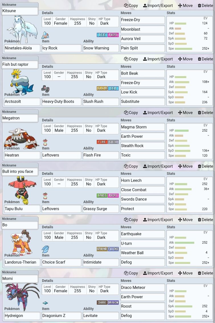 I find a team for Pokemon showdown :D | Fandom