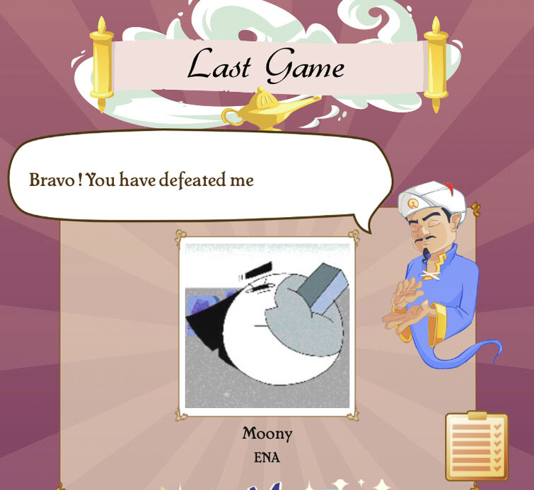 Nota de Akinator - Nota do Game