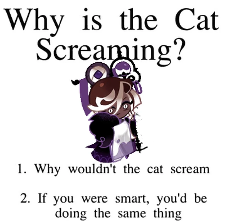 why is the cat screaming Fandom