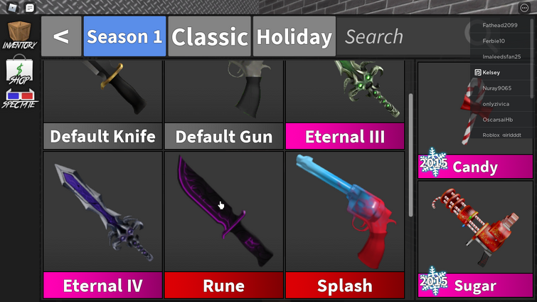 trading! i'm not good with values, lf: any godly knife :> : r/MurderMystery2